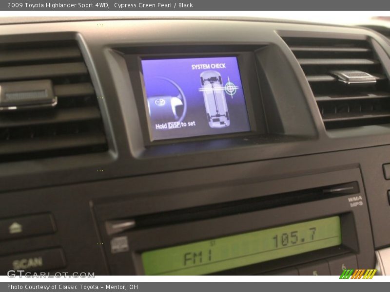 Cypress Green Pearl / Black 2009 Toyota Highlander Sport 4WD