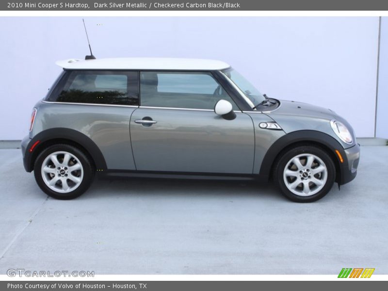 Dark Silver Metallic / Checkered Carbon Black/Black 2010 Mini Cooper S Hardtop