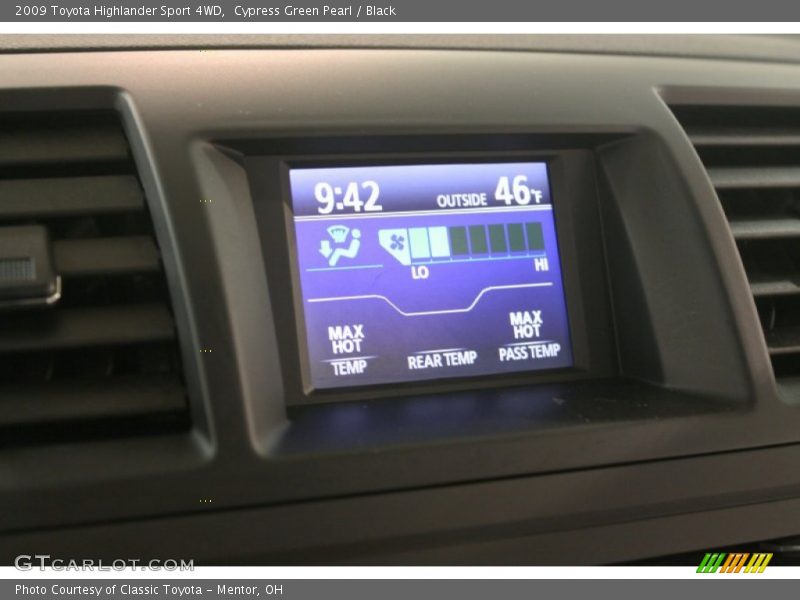 Cypress Green Pearl / Black 2009 Toyota Highlander Sport 4WD