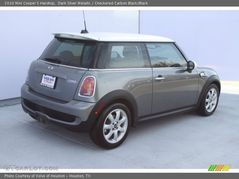Dark Silver Metallic / Checkered Carbon Black/Black 2010 Mini Cooper S Hardtop
