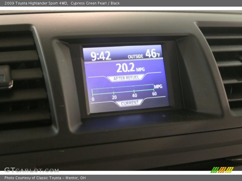 Cypress Green Pearl / Black 2009 Toyota Highlander Sport 4WD