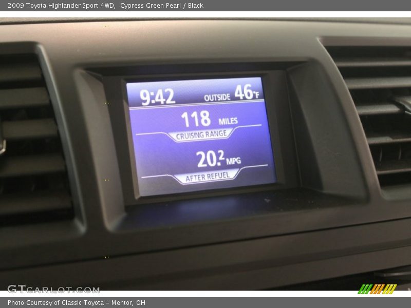 Cypress Green Pearl / Black 2009 Toyota Highlander Sport 4WD