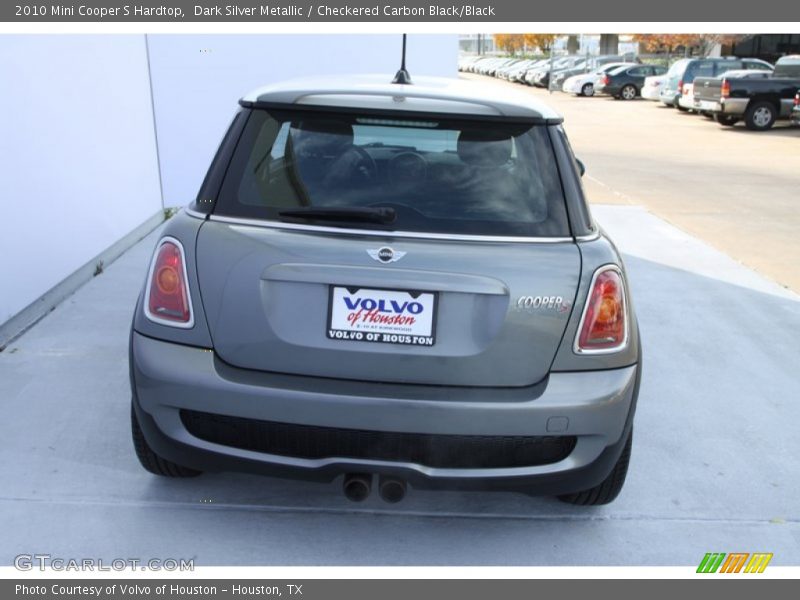 Dark Silver Metallic / Checkered Carbon Black/Black 2010 Mini Cooper S Hardtop