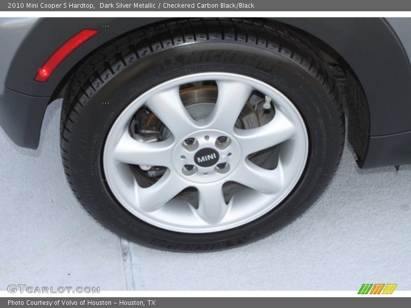 Dark Silver Metallic / Checkered Carbon Black/Black 2010 Mini Cooper S Hardtop