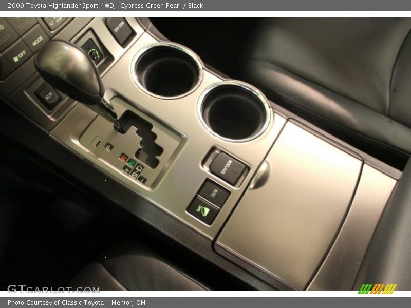 Cypress Green Pearl / Black 2009 Toyota Highlander Sport 4WD