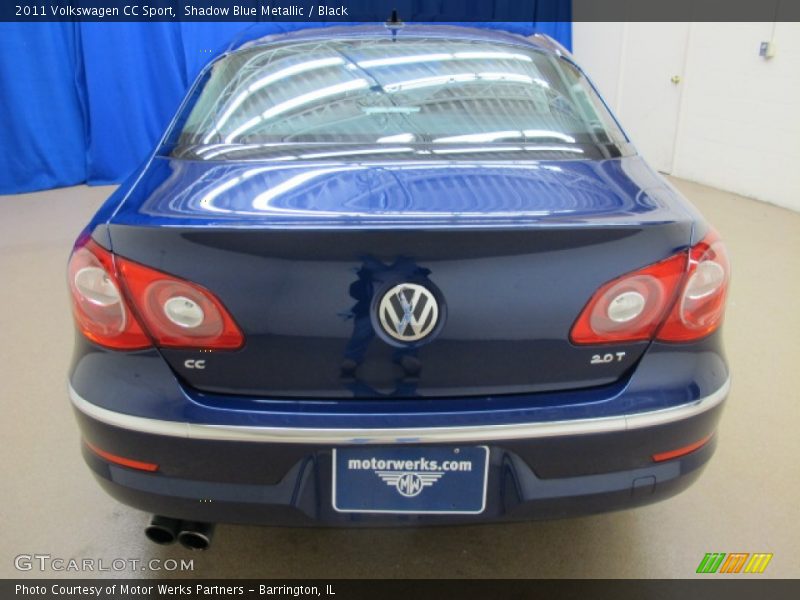 Shadow Blue Metallic / Black 2011 Volkswagen CC Sport