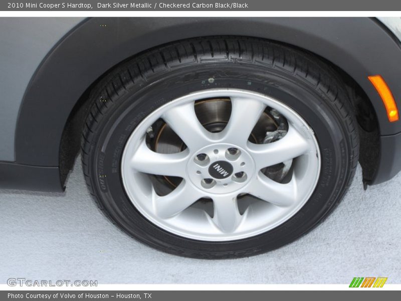 Dark Silver Metallic / Checkered Carbon Black/Black 2010 Mini Cooper S Hardtop