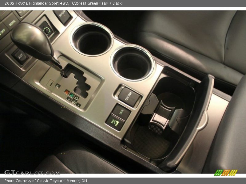 Cypress Green Pearl / Black 2009 Toyota Highlander Sport 4WD