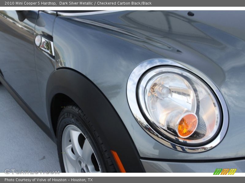 Dark Silver Metallic / Checkered Carbon Black/Black 2010 Mini Cooper S Hardtop