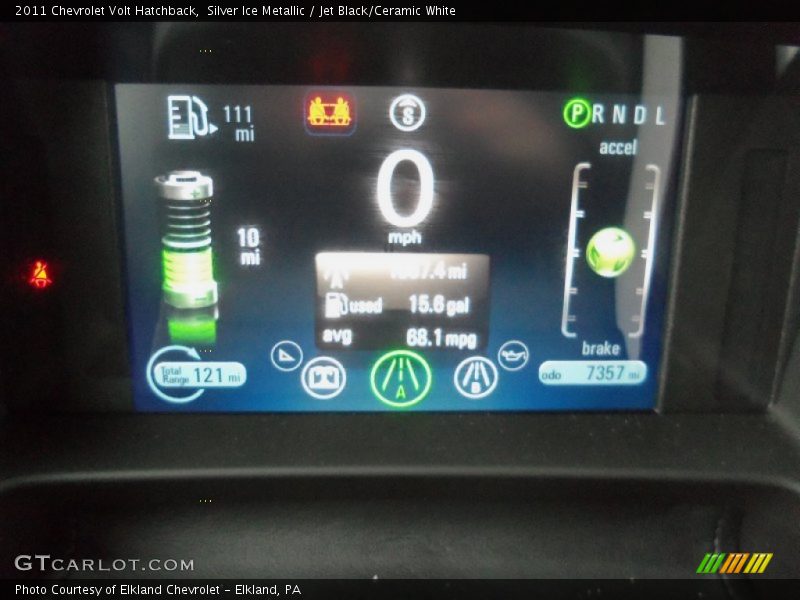 Silver Ice Metallic / Jet Black/Ceramic White 2011 Chevrolet Volt Hatchback