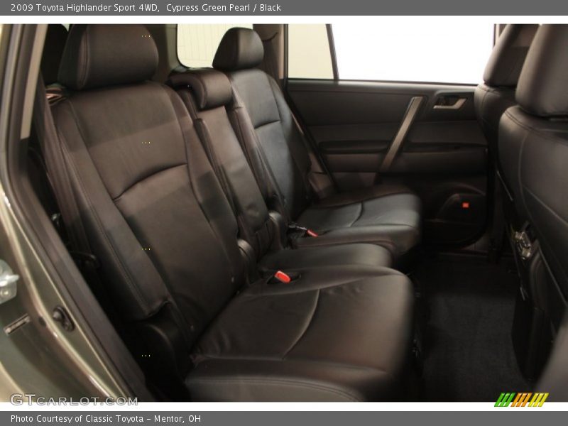 Cypress Green Pearl / Black 2009 Toyota Highlander Sport 4WD
