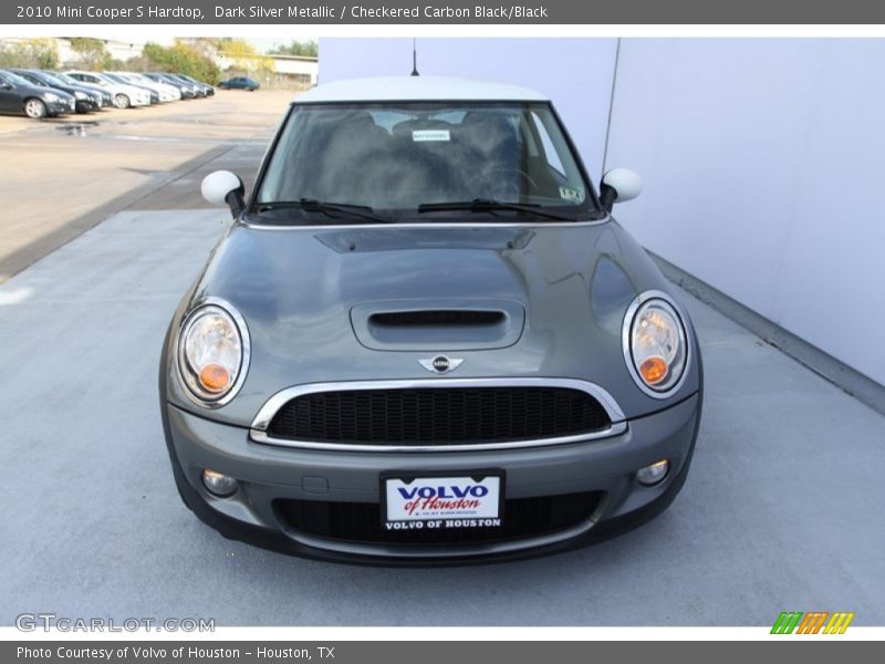 Dark Silver Metallic / Checkered Carbon Black/Black 2010 Mini Cooper S Hardtop