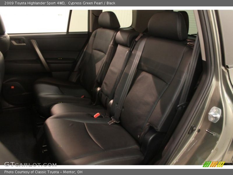 Cypress Green Pearl / Black 2009 Toyota Highlander Sport 4WD
