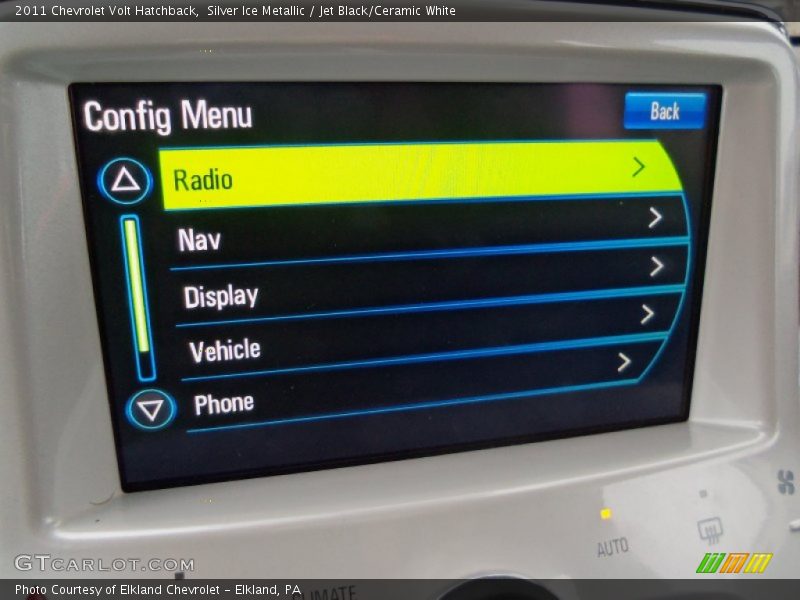 Silver Ice Metallic / Jet Black/Ceramic White 2011 Chevrolet Volt Hatchback