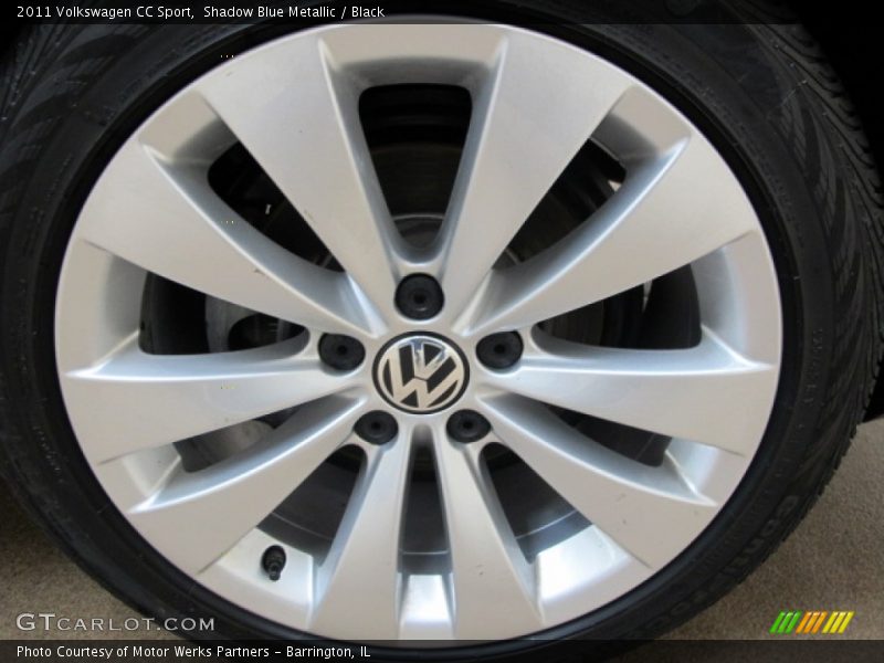 Shadow Blue Metallic / Black 2011 Volkswagen CC Sport