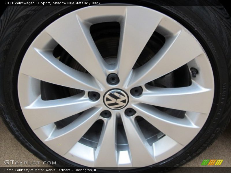 Shadow Blue Metallic / Black 2011 Volkswagen CC Sport