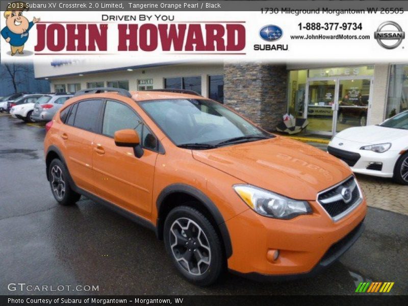 Tangerine Orange Pearl / Black 2013 Subaru XV Crosstrek 2.0 Limited