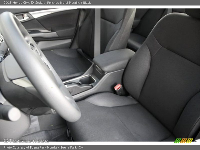 Polished Metal Metallic / Black 2013 Honda Civic EX Sedan