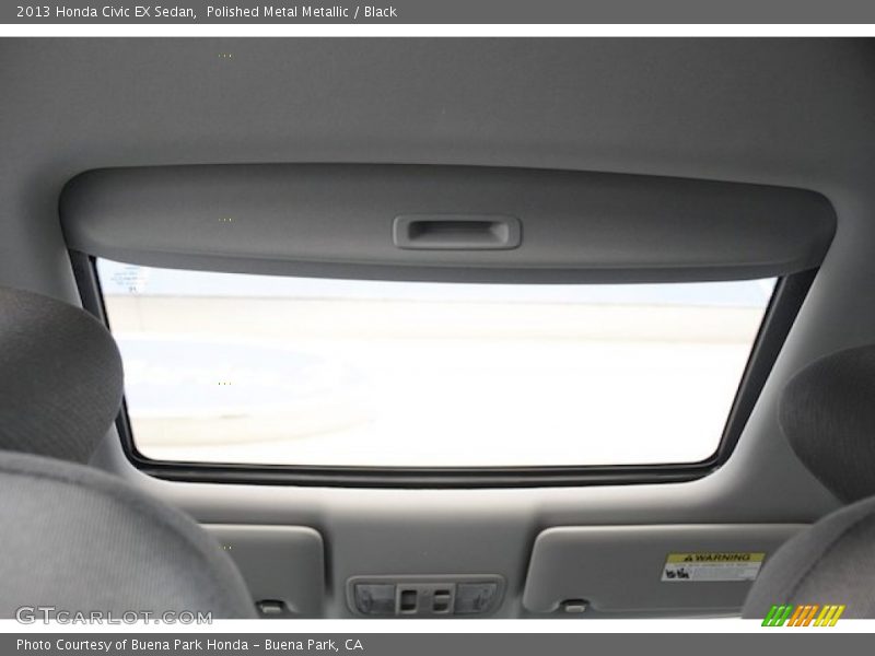 Polished Metal Metallic / Black 2013 Honda Civic EX Sedan