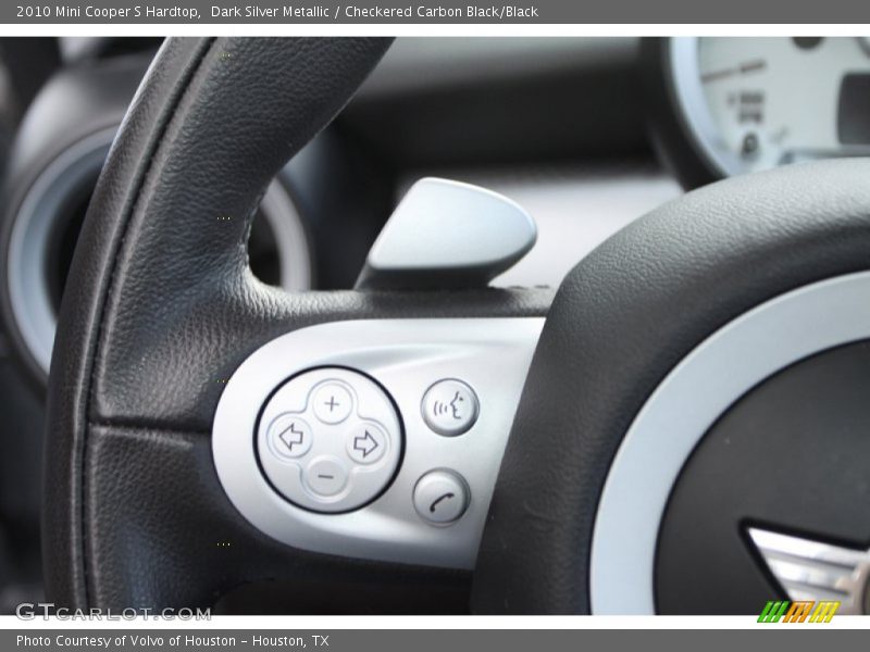 Dark Silver Metallic / Checkered Carbon Black/Black 2010 Mini Cooper S Hardtop