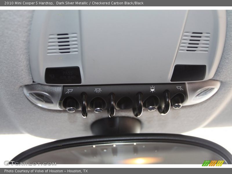 Dark Silver Metallic / Checkered Carbon Black/Black 2010 Mini Cooper S Hardtop