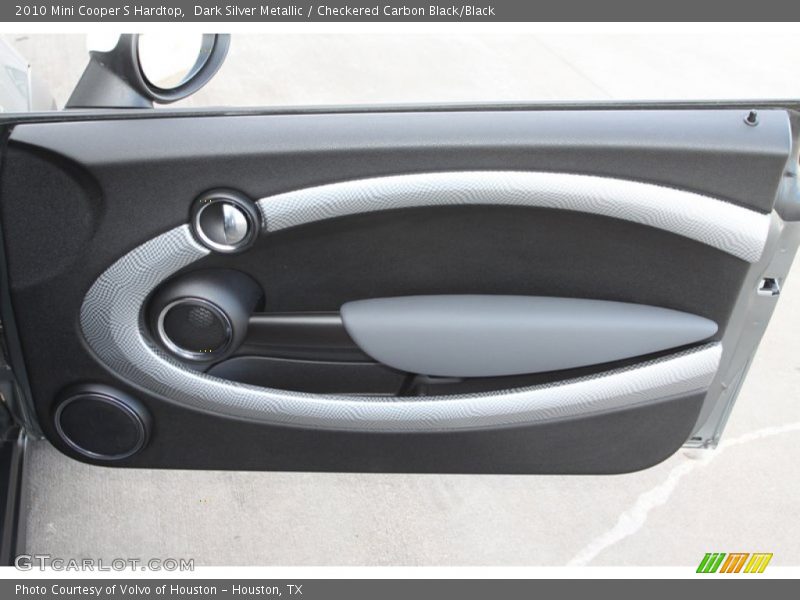 Dark Silver Metallic / Checkered Carbon Black/Black 2010 Mini Cooper S Hardtop