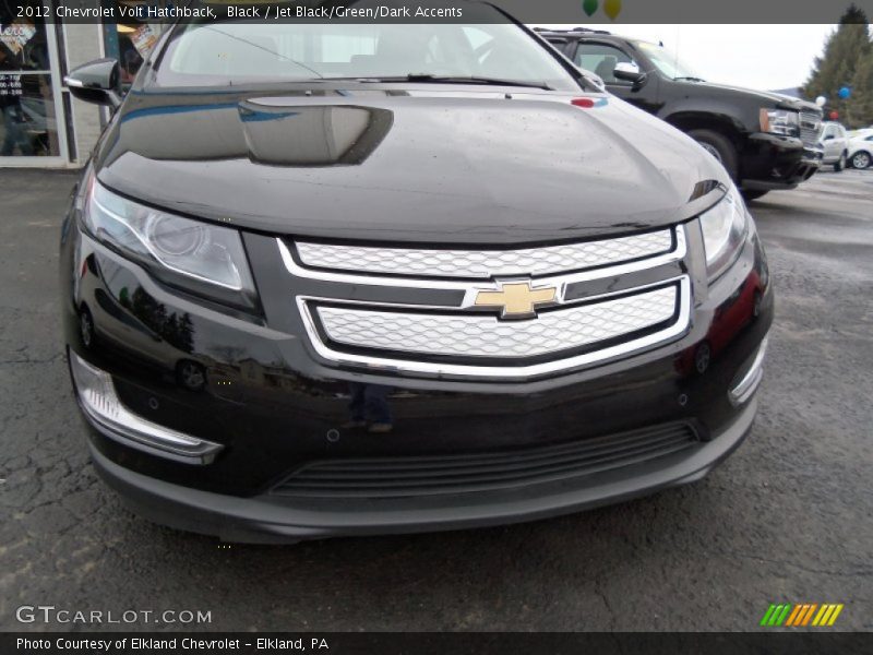 Black / Jet Black/Green/Dark Accents 2012 Chevrolet Volt Hatchback