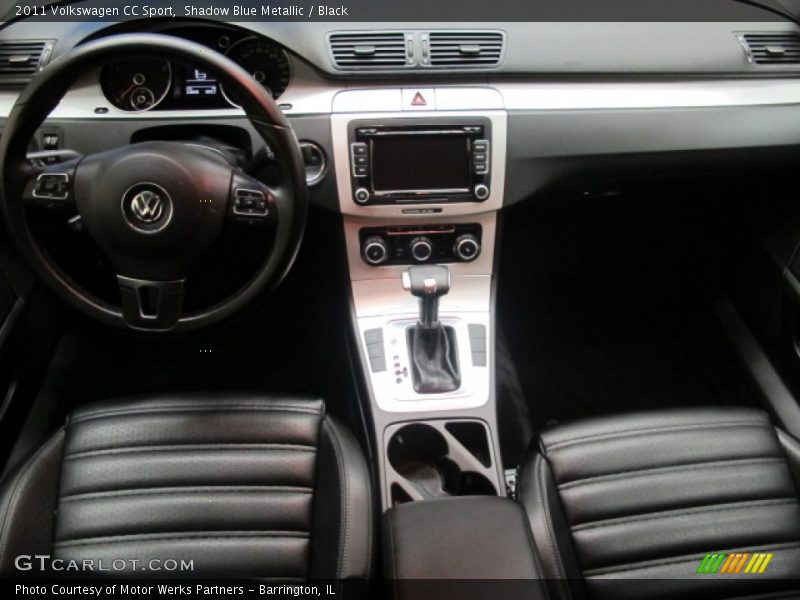 Shadow Blue Metallic / Black 2011 Volkswagen CC Sport