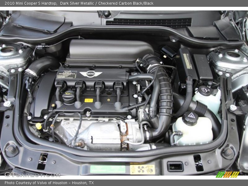 Dark Silver Metallic / Checkered Carbon Black/Black 2010 Mini Cooper S Hardtop
