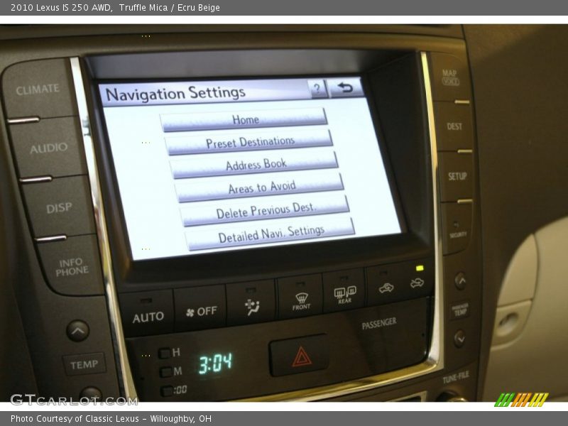 Truffle Mica / Ecru Beige 2010 Lexus IS 250 AWD