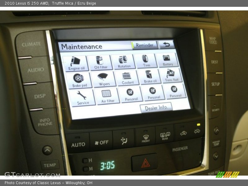 Truffle Mica / Ecru Beige 2010 Lexus IS 250 AWD