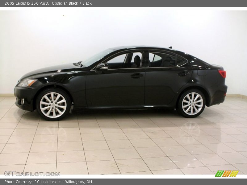 Obsidian Black / Black 2009 Lexus IS 250 AWD
