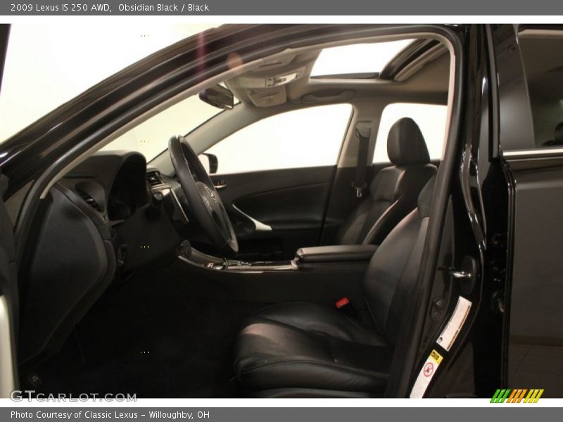Obsidian Black / Black 2009 Lexus IS 250 AWD