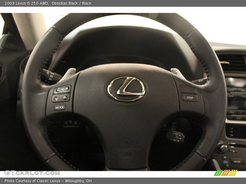 Obsidian Black / Black 2009 Lexus IS 250 AWD