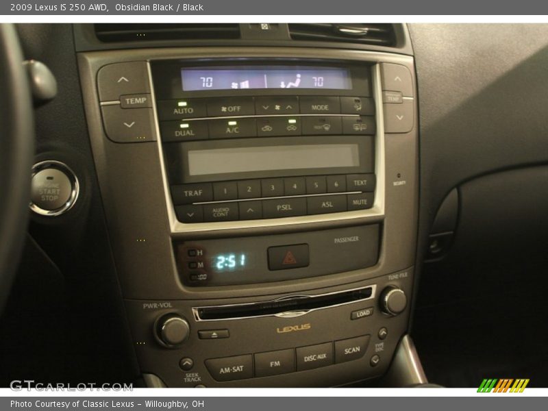Obsidian Black / Black 2009 Lexus IS 250 AWD