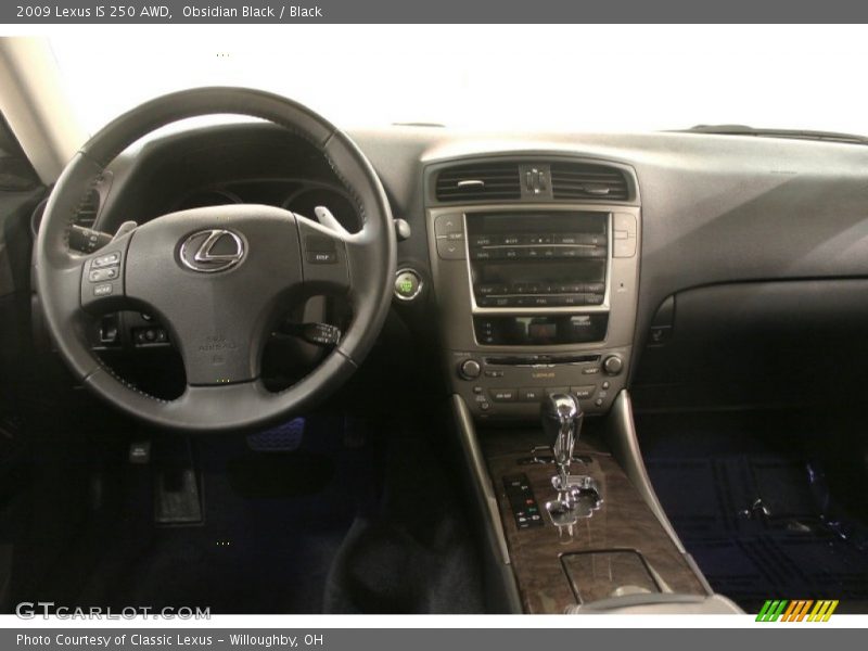 Obsidian Black / Black 2009 Lexus IS 250 AWD