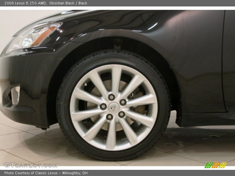 Obsidian Black / Black 2009 Lexus IS 250 AWD