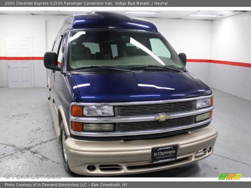 Indigo Blue Metallic / Neutral 2000 Chevrolet Express G1500 Passenger Conversion Van