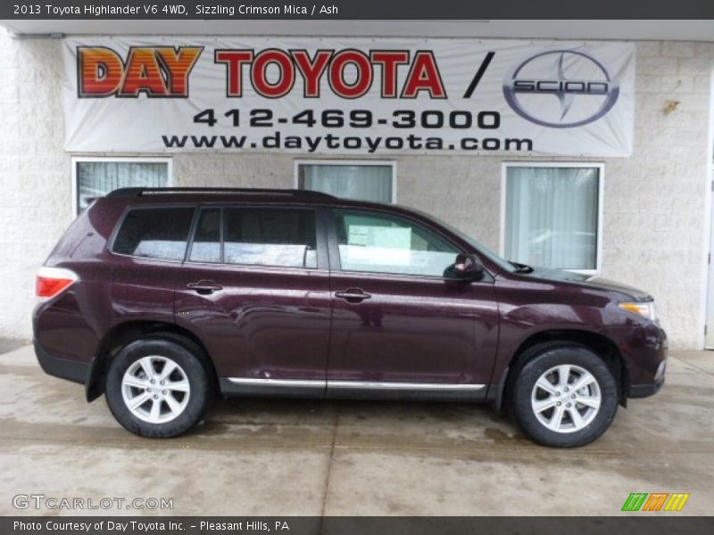 Sizzling Crimson Mica / Ash 2013 Toyota Highlander V6 4WD