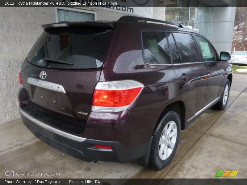 Sizzling Crimson Mica / Ash 2013 Toyota Highlander V6 4WD