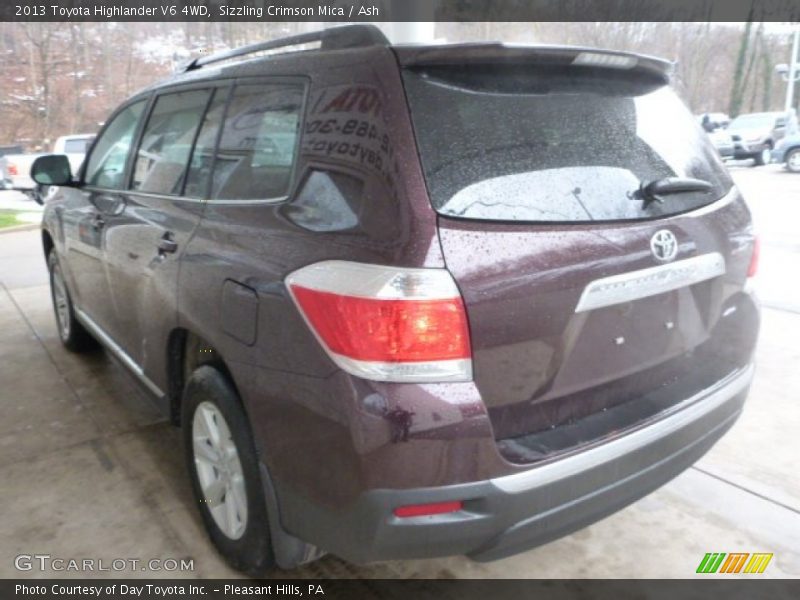 Sizzling Crimson Mica / Ash 2013 Toyota Highlander V6 4WD