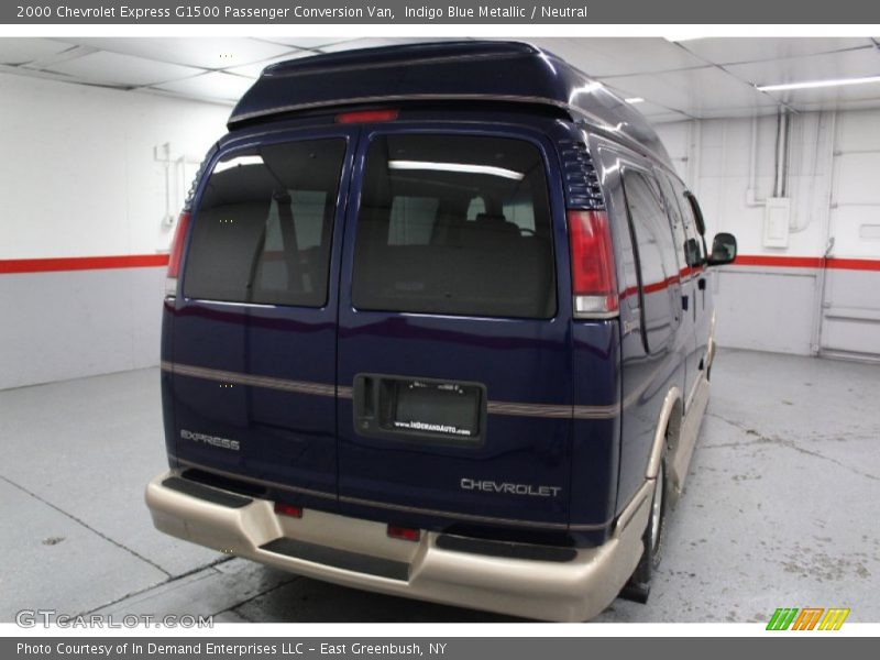 Indigo Blue Metallic / Neutral 2000 Chevrolet Express G1500 Passenger Conversion Van