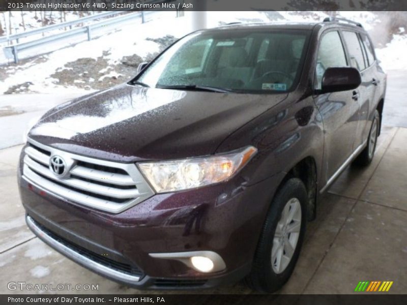 Sizzling Crimson Mica / Ash 2013 Toyota Highlander V6 4WD