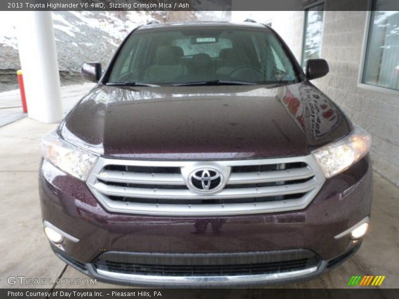 Sizzling Crimson Mica / Ash 2013 Toyota Highlander V6 4WD