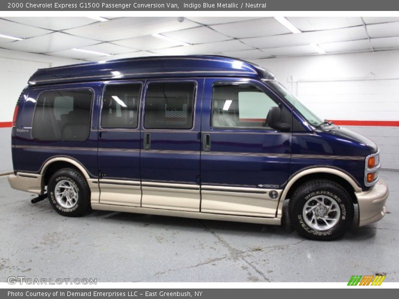 Indigo Blue Metallic / Neutral 2000 Chevrolet Express G1500 Passenger Conversion Van