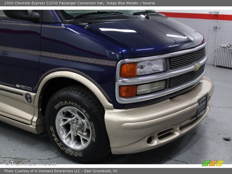 Indigo Blue Metallic / Neutral 2000 Chevrolet Express G1500 Passenger Conversion Van