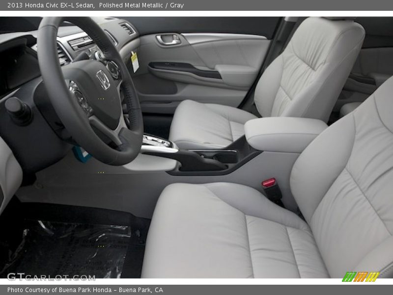  2013 Civic EX-L Sedan Gray Interior