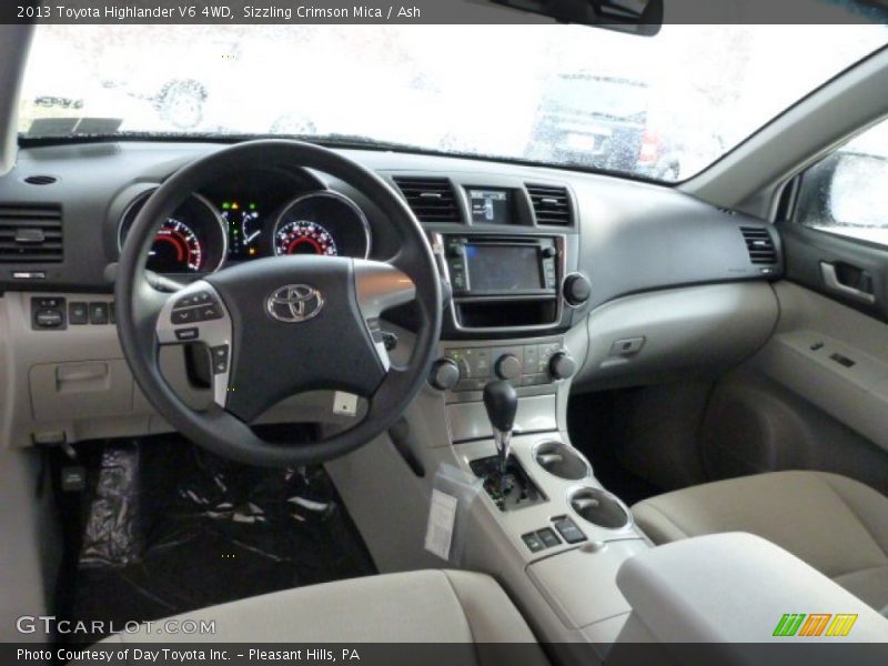 Sizzling Crimson Mica / Ash 2013 Toyota Highlander V6 4WD