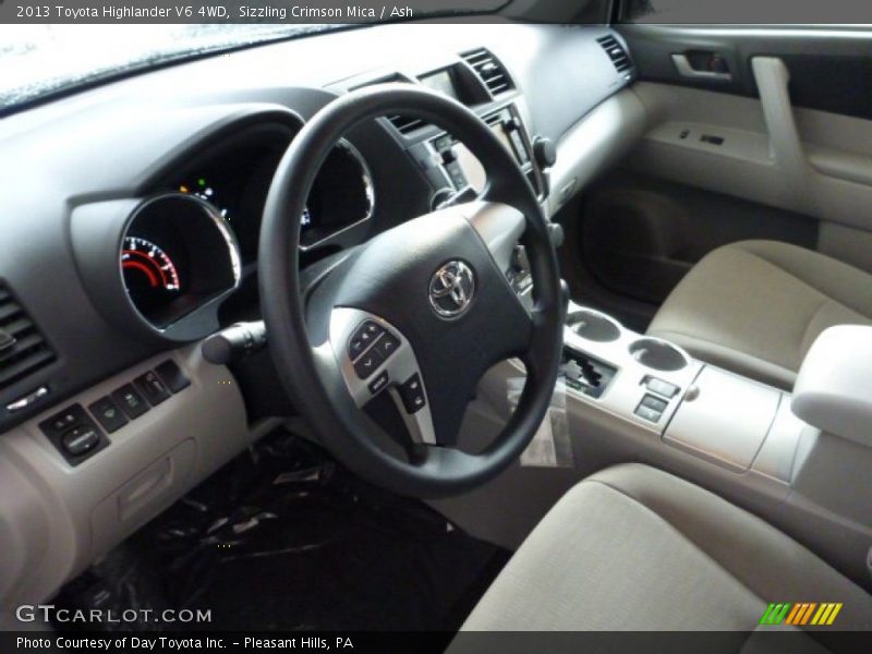 Sizzling Crimson Mica / Ash 2013 Toyota Highlander V6 4WD