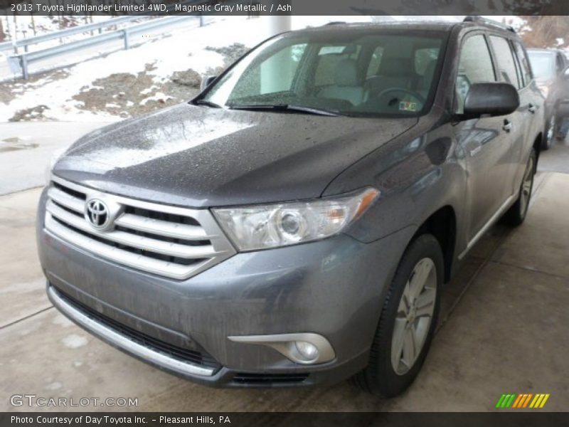 Magnetic Gray Metallic / Ash 2013 Toyota Highlander Limited 4WD